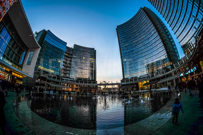 Birdseye City Scene Custom Designed Wallpaper