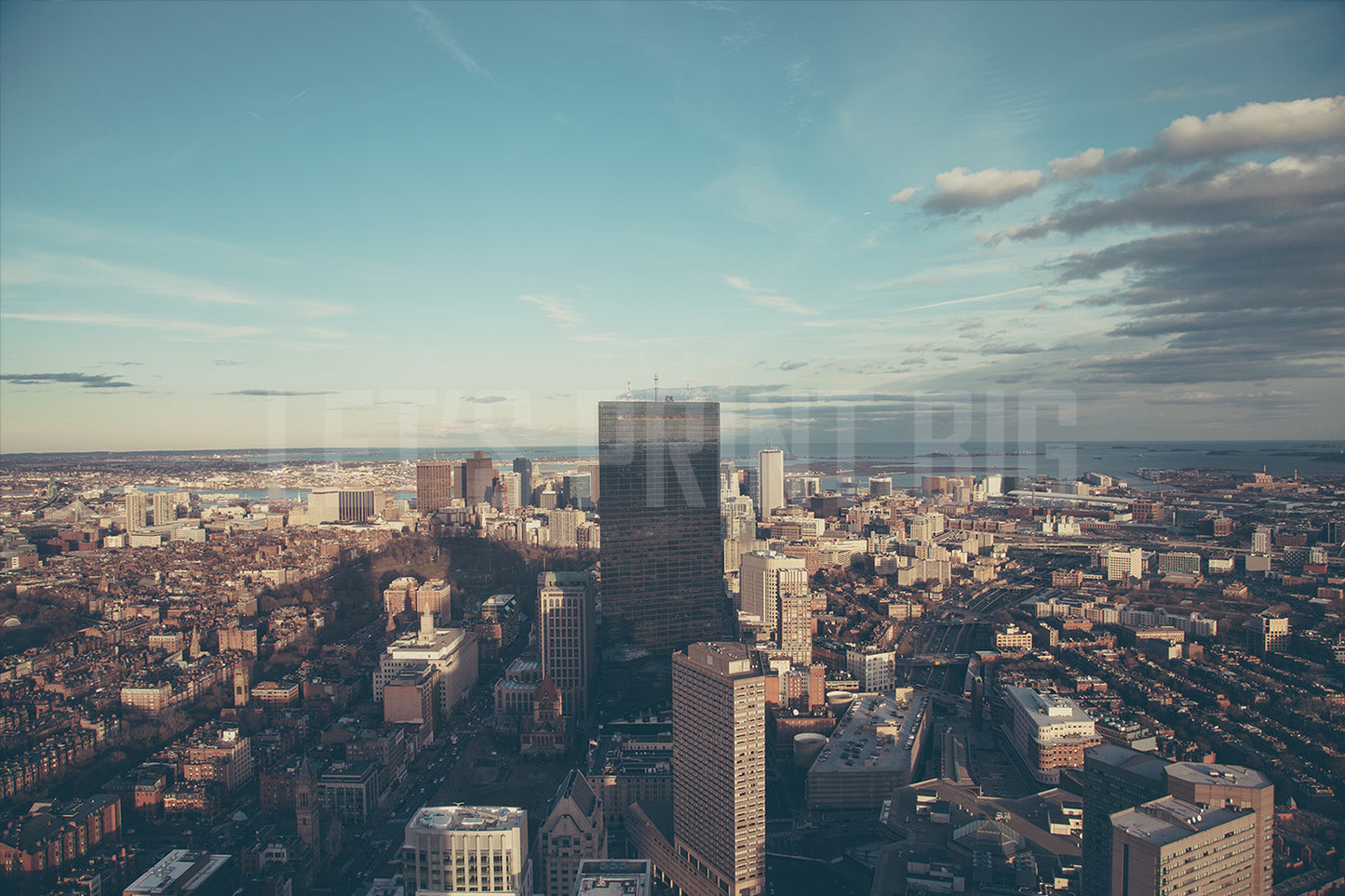 Overview of the City Custom Designed Wallpaper