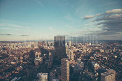 Overview of the City Custom Designed Wallpaper