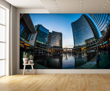 Birdseye City Scene Custom Designed Wallpaper