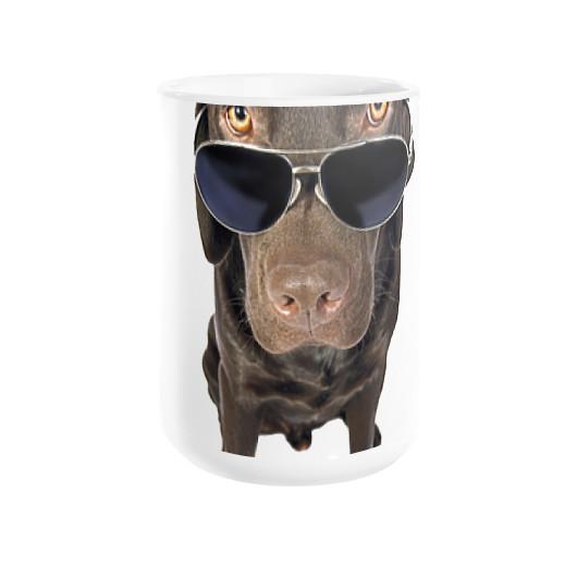 Lab Dog in Sunglasses Coffee Mug - Let's Print Big