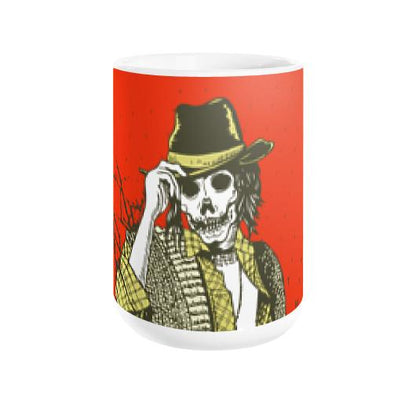 Skull Hat Halloween Coffee Mug - Let's Print Big