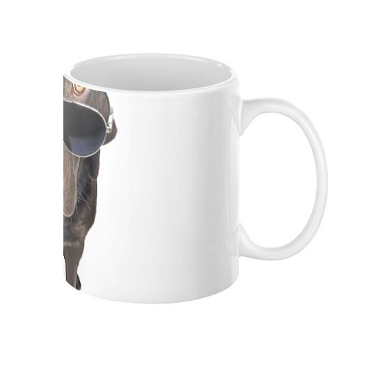 Lab Dog in Sunglasses Coffee Mug - Let's Print Big