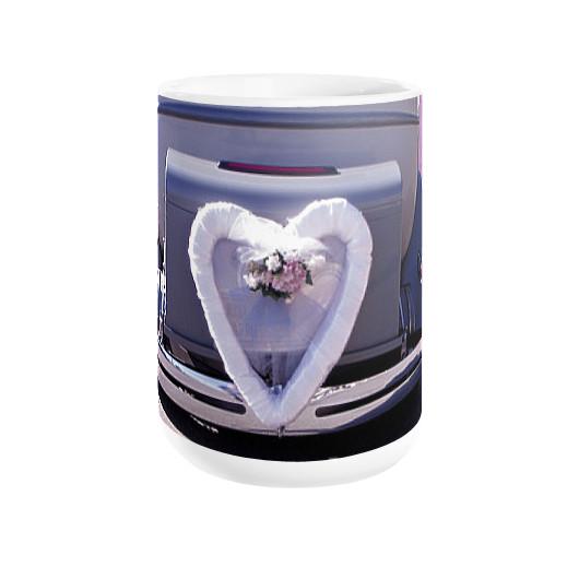 Just Married Heart Coffee Mug - Let's Print Big