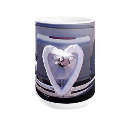 Just Married Heart Coffee Mug - Let's Print Big