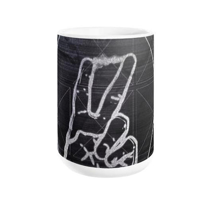 Peace Coffee Mug - Let's Print Big