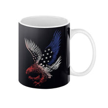 American Bald Eagle American Flag Coffee Mug - Let's Print Big