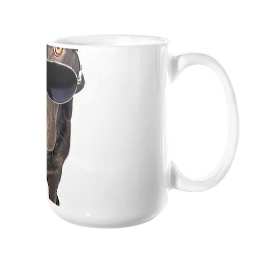 Lab Dog in Sunglasses Coffee Mug - Let's Print Big
