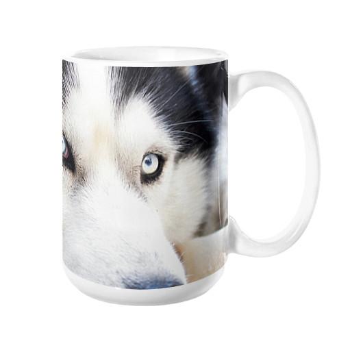 Siberian Husky Cute Coffee Mug 11 ounce - Let's Print Big
