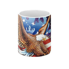 American Flag Bald Eagle #2 Coffee Mug - Let's Print Big