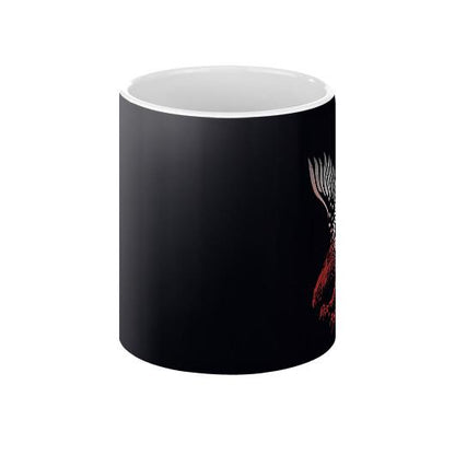 American Bald Eagle American Flag Coffee Mug - Let's Print Big