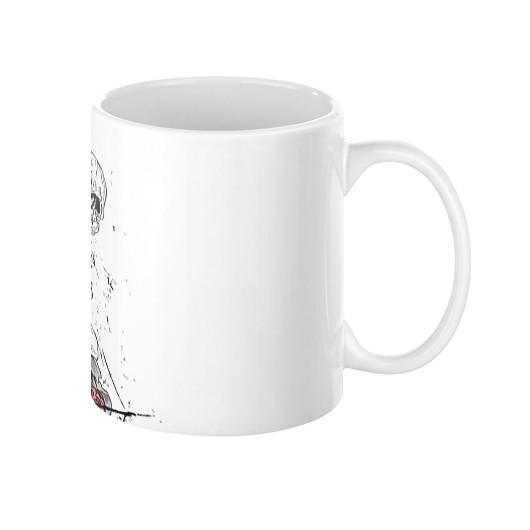 Crazy Laughing Skull Halloween Coffee Mug - Let's Print Big