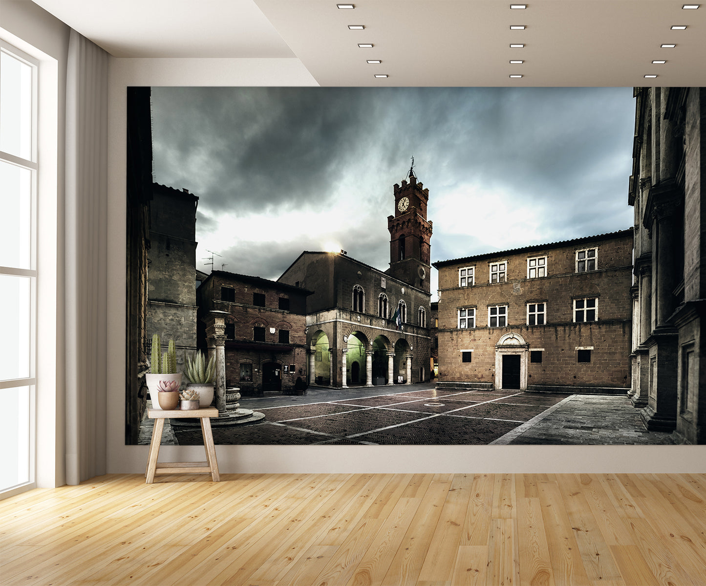 Courtyard Custom Designed Commercial Non-pasted Wallpaper