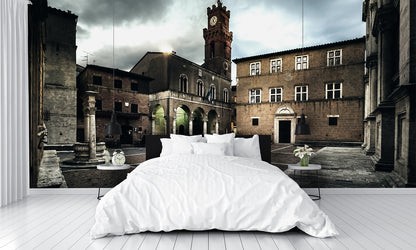 Courtyard Custom Designed Commercial Non-pasted Wallpaper