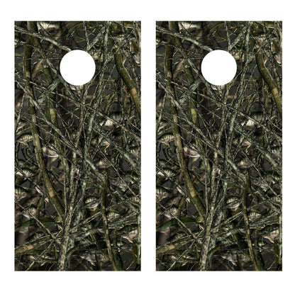 Crappie Camo Design Cornhole Board Decal Wrap