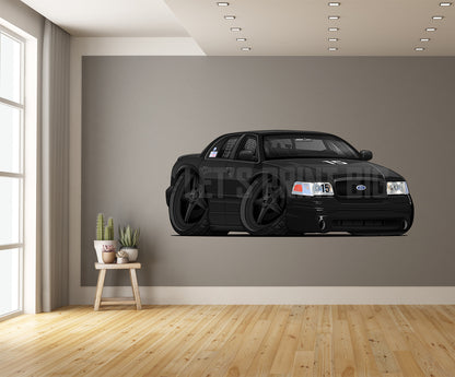 1999 Crown Victoria Car Art Wall Decal