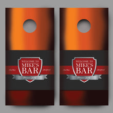 Custom Welcome Banner Beer Label Cornhole Decal Wraps