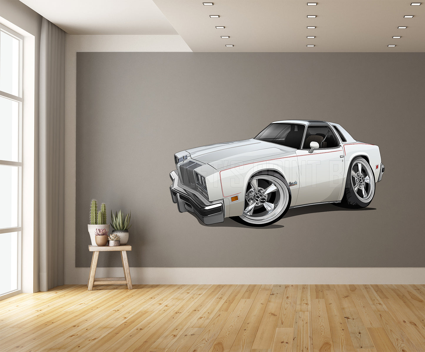1976 Oldsmobile Cutlass Salon Car Art Wall Decal