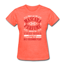 Mascara & Perfume to Grease Mechanic Women's T-Shirt - heather coral