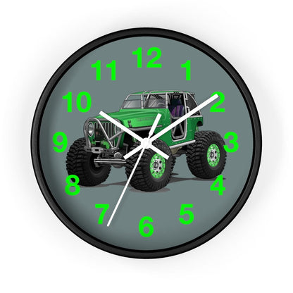Jeep 4x4 Rocktoy Rock Climber Car Art Wall clock