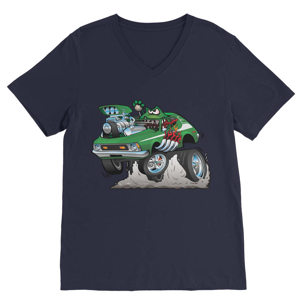 Gremlin Hotrod Classic V-Neck T-Shirt