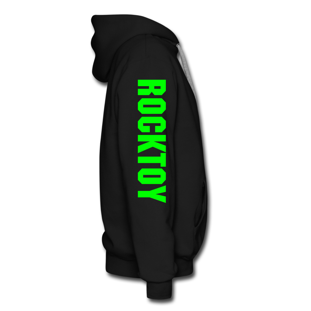 Green Jeep Rocktoy Rock Climber Car Art Men’s Premium Hoodie - black