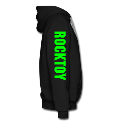 Green Jeep Rocktoy Rock Climber Car Art Men’s Premium Hoodie - black