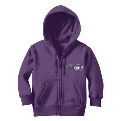 1st Generation Purple Camaro Classic Kids Zip Hoodie