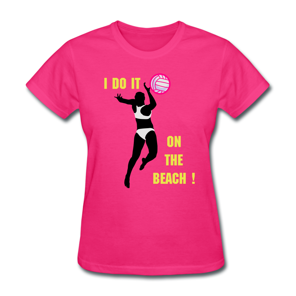 Beach Volleyball Women's T-Shirt - fuchsia