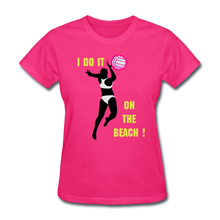 Beach Volleyball Women's T-Shirt - fuchsia