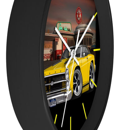 1967 Fairlane Gas Station Route 66 Wall clock