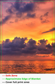 Cloudy Sunset Blanket