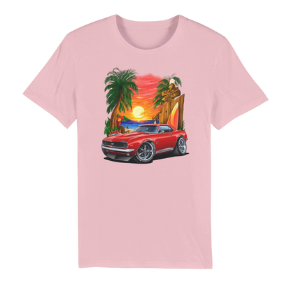 1967 Camaro SS Margaritaville Beach Car Art Organic Jersey Adult T-Shirt