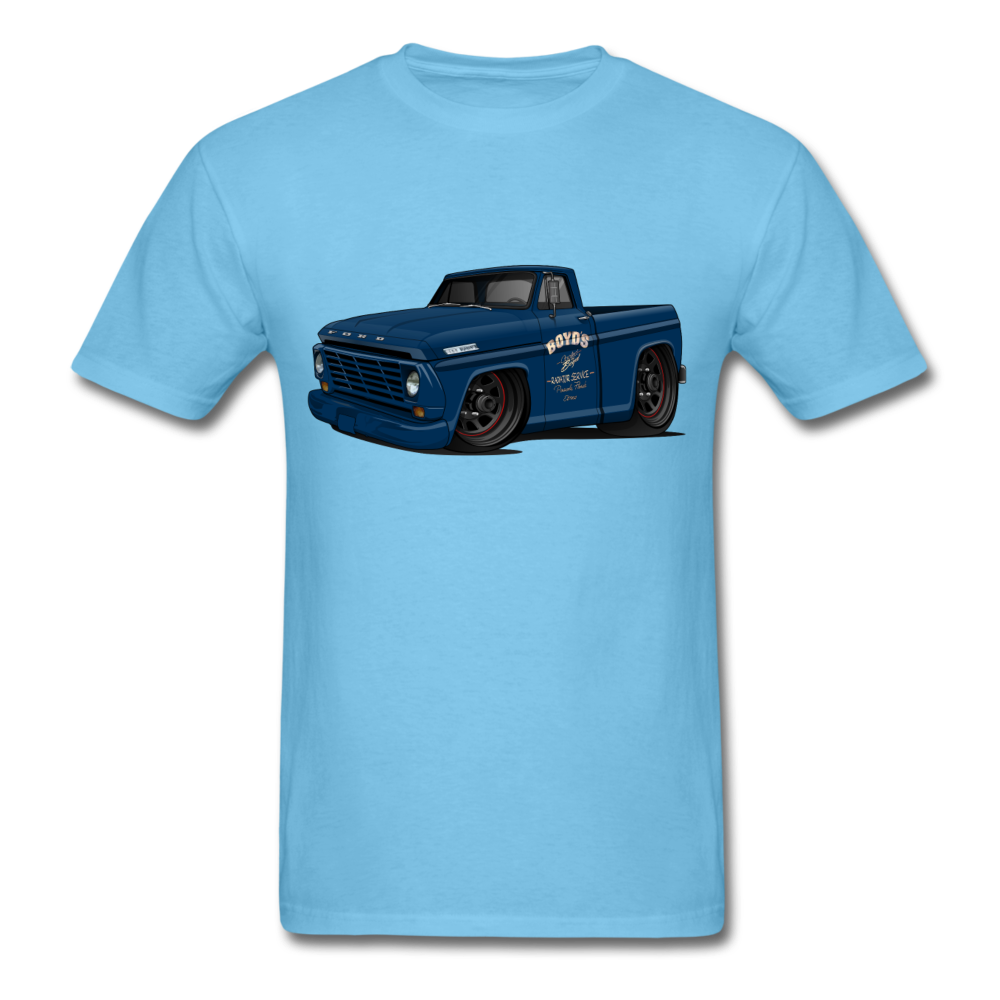 1967 Ford F-100 Men's T-Shirt - aquatic blue