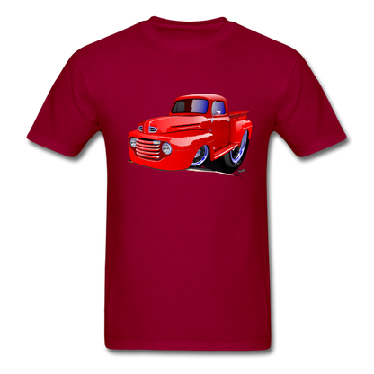 Old Red Truck Men's T-Shirt - dark red