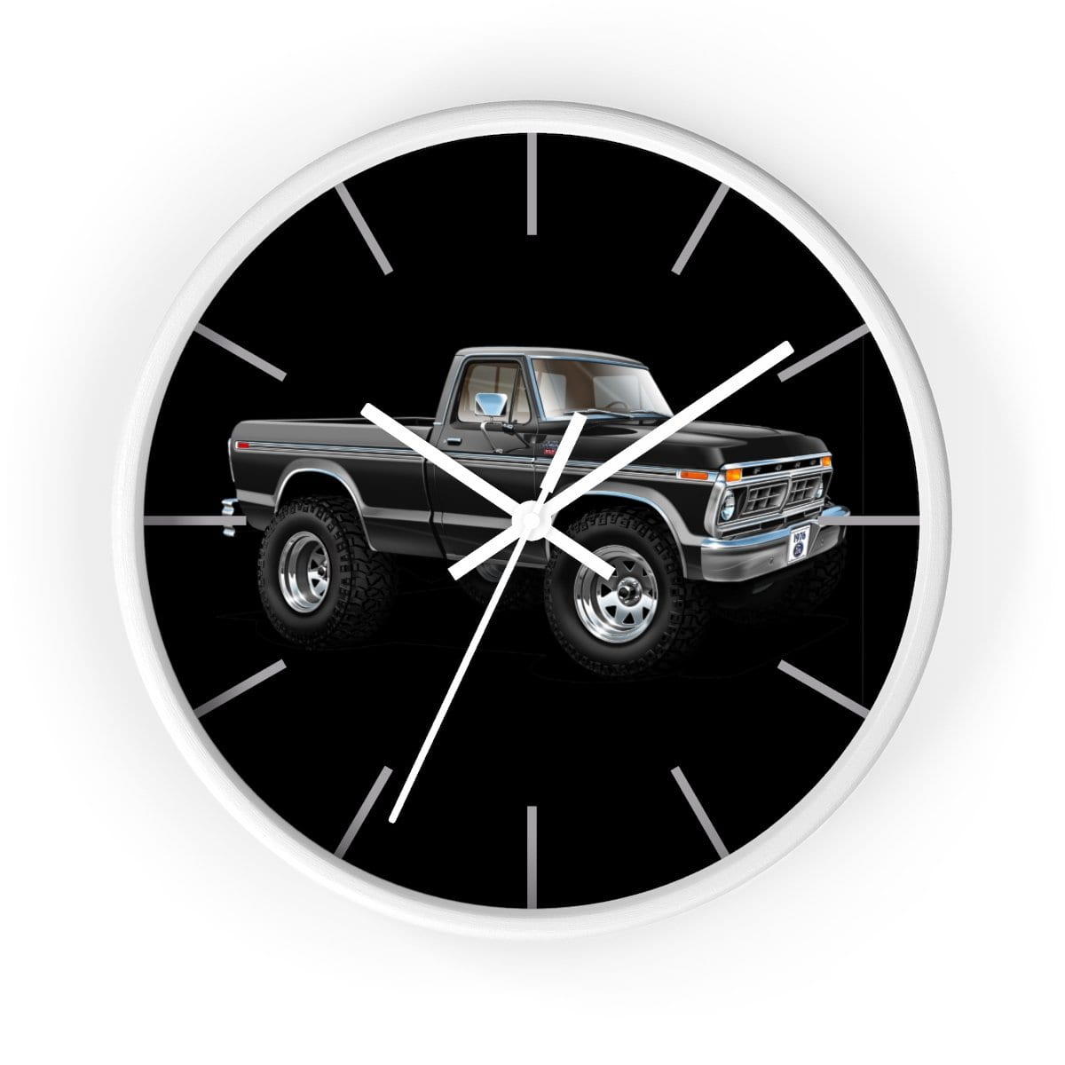 1976 F-150 Ranger XLT 4x4 Pickup Truck Wall clock