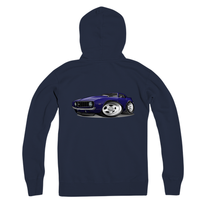 1st Generation Purple Camaro Premium Adult Zip Hoodie