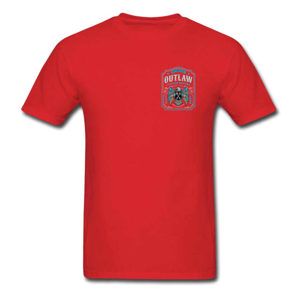 Outlaw Custom Motors Fast Loud Mens T-Shirt - red