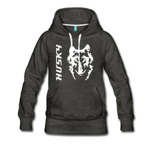 Siberian Husky Women’s Premium Hoodie - charcoal gray