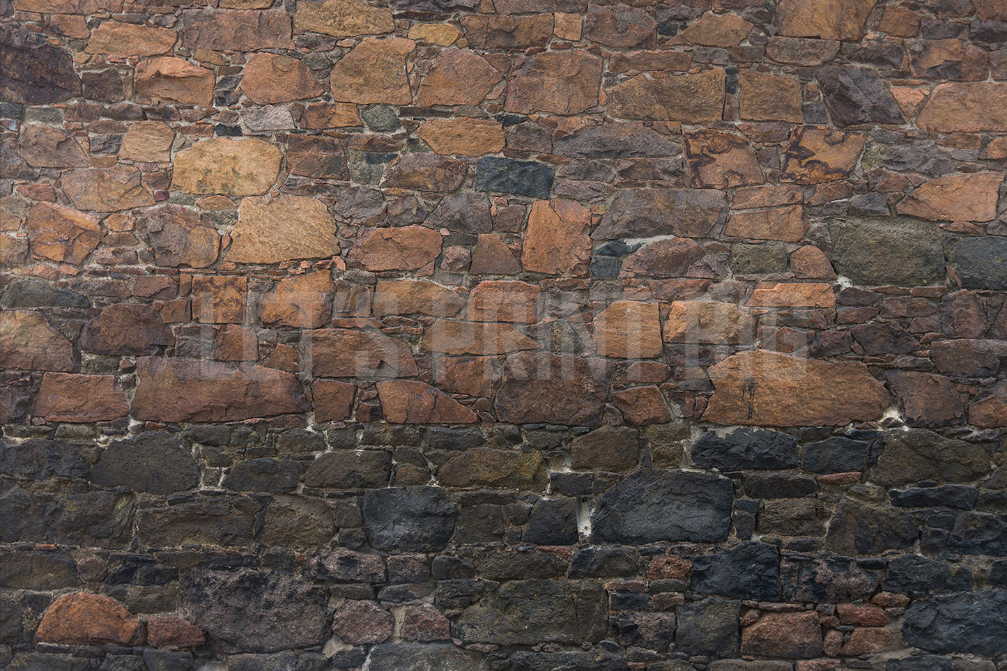 Dark Stone Wall Very Realistic Custom Designed Wallpaper