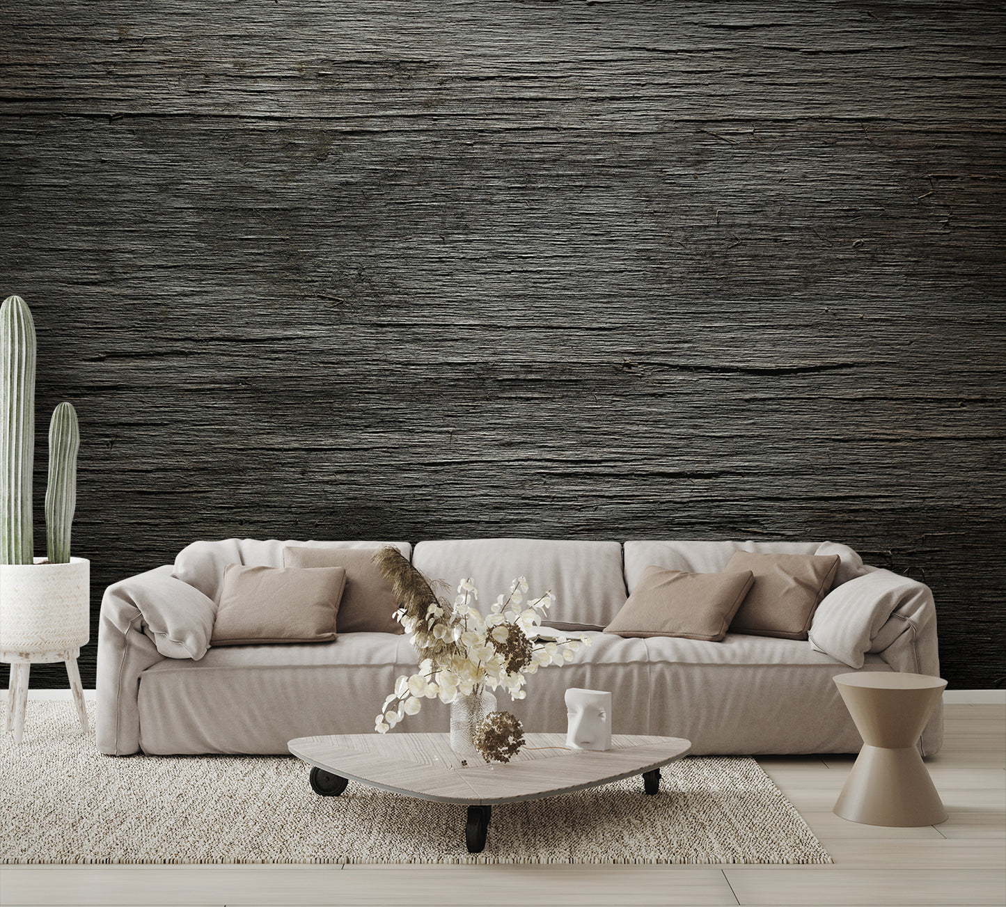 Dark Wood Texture Wallpaper