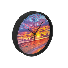 Sunset On the Beach 10 inch wall clock
