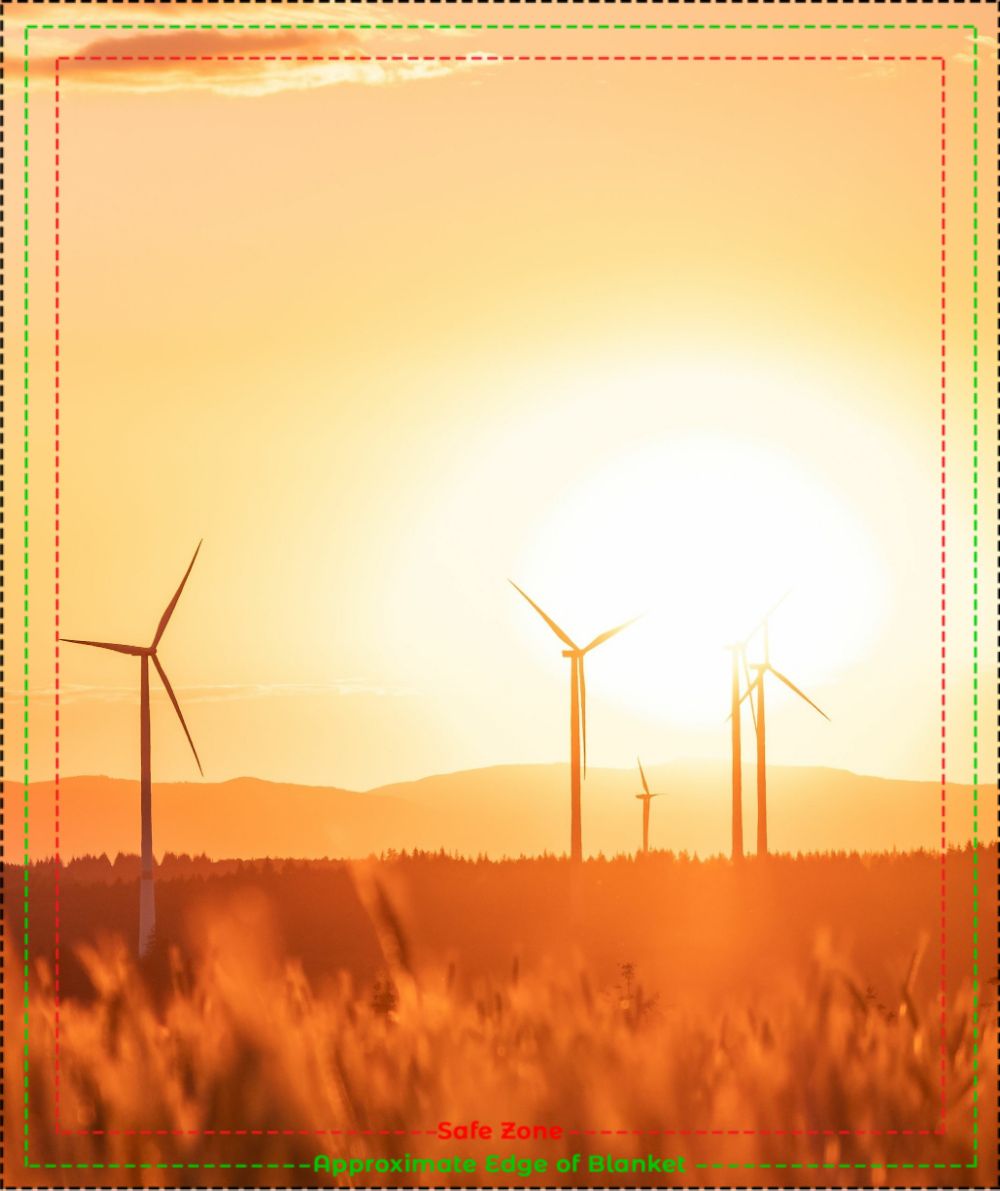 Windmill Sunset Blanket