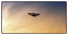 Biplane Sunset Desk Mat