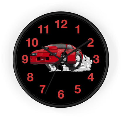 3rd Generation Camaro Drag Car Wall clock