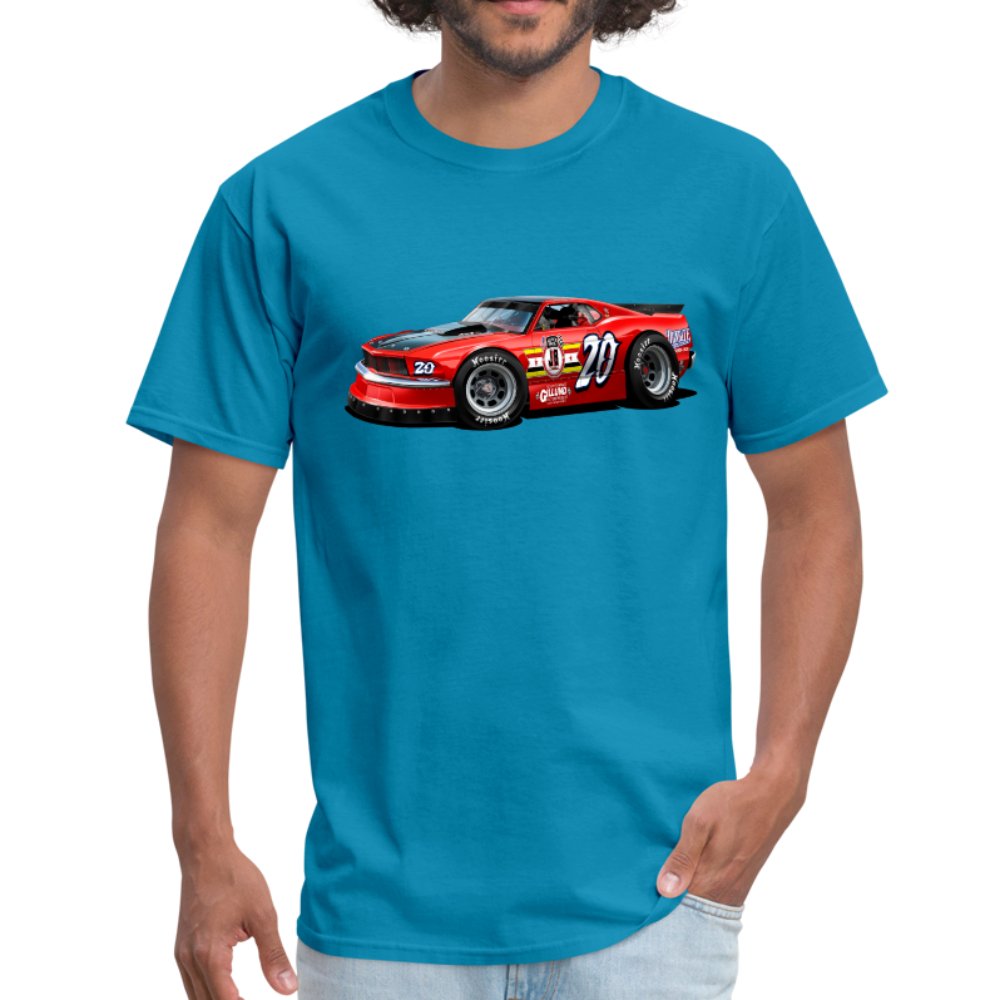 Mustang Race Car Men's T-Shirt - turquoise