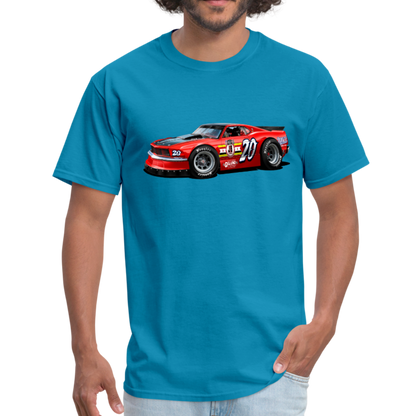 Mustang Race Car Men's T-Shirt - turquoise