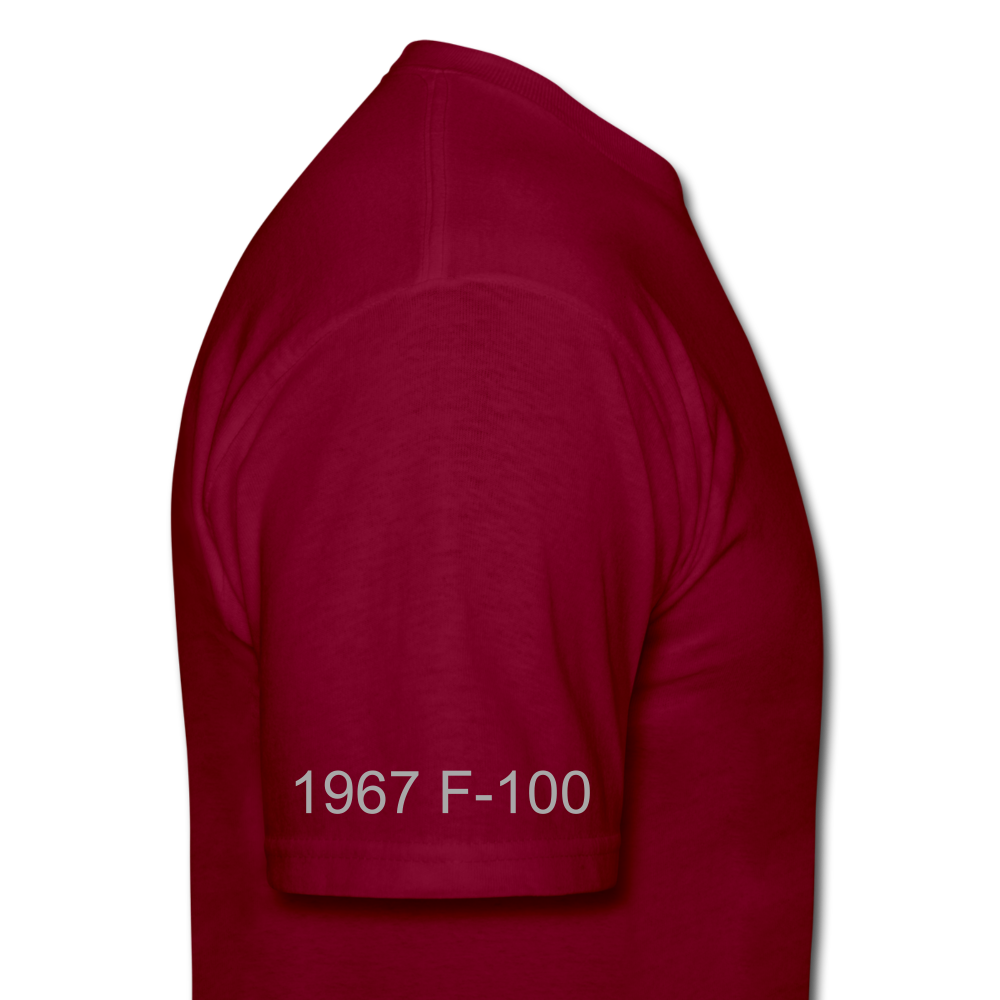 1967 Ford F-100 Men's T-Shirt - burgundy