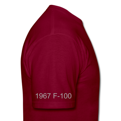 1967 Ford F-100 Men's T-Shirt - burgundy