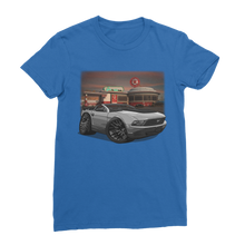 Convertible Mustang Gas Station 2 Premium Jersey Women's T-Shirt